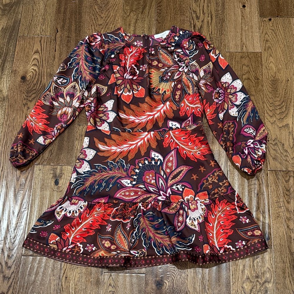 NWOT LOFT Floral Long Sleeve Dress Sz 6P